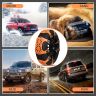 Allextreme 14” Anti-Slip Car Tyre Chain Universal Emergency 13 Nail Anti-Skid Belt Snow & Off-Roading Traction Parts with Storage Bag Chain Hooks and Gloves for Cars SUV Bike (Orange, Set of 6)