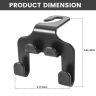 Allextreme Car Backseat Headrest Hook Storage Hanger Universal Durable Organiser Space Saver with Mobile Phone Holder for Handbag Purse Grocery Bags (Pack of 1, Black)