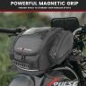 Allextreme Magnetic Tank Bag for Bike Universal Fit Motorcycle Storage with Rain Cover, Strong Magnets & Multi-Pocket Design Travel Riding Gear for Daily Commute, Touring & Camping (28L, Black)