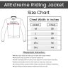 Allextreme FLAWLESS Unisex Riding Jacket CE Level 2 Certified Mesh Fabric Back Shoulder & Elbow Protection Guard and Reflective Stickers Motorcycle Rider Gear for Bikers (M, Red & Black)
