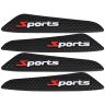 AllExtreme Universal Car Door Guard Anti Scratch Bumper Trim Door-Edge Rubber Paint Protector Sticker Fits All Cars & Vehicles (4Pcs, Black)