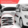 AllExtreme Universal Car Door Guard Anti Scratch Bumper Trim Door-Edge Rubber Paint Protector Sticker Fits All Cars & Vehicles (4Pcs, Black)