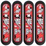 AllExtreme Universal Car Door Guard Trim Anti Scratch Bumper Door-Edge Rubber Paint Protector Sticker Compatible with All Cars & Vehicles (4Pcs, Red/Black)
