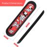 AllExtreme Universal Car Door Guard Trim Anti Scratch Bumper Door-Edge Rubber Paint Protector Sticker Compatible with All Cars & Vehicles (4Pcs, Red/Black)