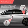 AllExtreme Universal Car Door Guard Trim Anti Scratch Bumper Door-Edge Rubber Paint Protector Sticker Compatible with All Cars & Vehicles (4Pcs, Red/Black)