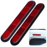 AllExtreme Universal Car Reflective Stickers Night Visibility Red Safety Warning Door Sign Tape Compatible for All Cars Bikes & Vehicles (2 Pcs, Red)