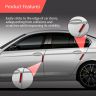 AllExtreme Universal Car Reflective Stickers Night Visibility Red Safety Warning Door Sign Tape Compatible for All Cars Bikes & Vehicles (2 Pcs, Red)