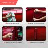 AllExtreme Universal Car Reflective Stickers Night Visibility Red Safety Warning Door Sign Tape Compatible for All Cars Bikes & Vehicles (2 Pcs, Red)