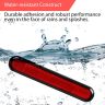 AllExtreme Universal Car Reflective Stickers Night Visibility Red Safety Warning Door Sign Tape Compatible for All Cars Bikes & Vehicles (2 Pcs, Red)