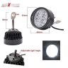 Allextreme EX4FHW2 4 LED, 12W, Round Fog Light 7/8 Inch Handlebar Mirror Mount Driving Head Lamp with Mounting Brackets for Cars and Motorcycle (White Light, 2 PCS)