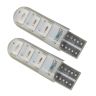 AllExtreme ALXTPL67 Universal T10 LED Parking Light 6 SMD Super Bright Interior Pilot License Plate Dome Indicator Lamp Bulb for Car Bike and Motorcycle (3W, Blue, 2 PCS)