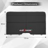 Allextreme S52 Non Inflatable Car Bed Portable & Foldable Design Polyester Fabric Back Seat Sleeping Mattress Universal Fit for Adults Baby Kids Travel Trips Camping and Picnic (Pack of 1, Black)
