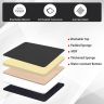 Allextreme S52 Non Inflatable Car Bed Portable & Foldable Design Polyester Fabric Back Seat Sleeping Mattress Universal Fit for Adults Baby Kids Travel Trips Camping and Picnic (Pack of 1, Black)