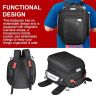 Allextreme Magnetic Tank Bag for Bike Durable Motorcycle Storage with Rain & Dust Cover, Strong Magnets, Straps & Multi-Pocket Design Universal Bag for Daily Riding & Travel (22L, Black)