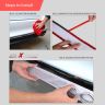 AllExtreme EX3DCG2 Car Double Cylinder Exhaust Sticker 3D Simulation Grid Tail Pipe Rear Bumper Vent Fender Styling Decal for All SUVs (White, 2 Pcs)