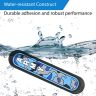 AllExtreme Universal Car Door Guard Trim Anti Scratch Bumper Door-Edge Rubber Paint Protector Sticker Compatible with All Cars & Vehicles (4Pcs, Black/Blue)