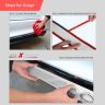 AllExtreme EX3DCGR Car Double Cylinder Exhaust Sticker 3D Simulation Grid Tail Pipe Rear Bumper Vent Fender Styling Decal for All SUVs (Grey, 2 Pcs)