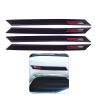 AllExtreme Anti-Collision Patch Front and Rear Universal Bumper Guard Strip Adhesive Anti-Scratch Door Sill Protector Trim for Car Doors Edge (4 Pcs, Black)