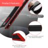 AllExtreme Anti-Collision Patch Front and Rear Universal Bumper Guard Strip Adhesive Anti-Scratch Door Sill Protector Trim for Car Doors Edge (4 Pcs, Black)