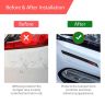 AllExtreme Anti-Collision Patch Front and Rear Universal Bumper Guard Strip Adhesive Anti-Scratch Door Sill Protector Trim for Car Doors Edge (4 Pcs, Black)