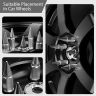 AllExtreme M12x1.5mm Wheel Nuts Close End Steel Aluminum Alloy Extended Lug Nut Set with Spike & Key for Cars Wheels Tyres (20Pcs, Silver Colour)