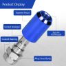 AllExtreme M12x1.5mm Wheel Nuts Open End Steel Aluminum Alloy Extended Lug Nut Set with Key for Cars Wheels Tyres (16Pcs, Blue Colour)