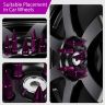 AllExtreme M12x1.5mm Wheel Nuts Close End Steel Aluminum Alloy Extended Lug Nut Set with Spike & Key for Cars Wheels Tyres (20Pcs, Purple Colour)