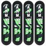 AllExtreme Universal Car Door Guard Trim Anti Scratch Bumper Door-Edge Rubber Paint Protector Sticker Compatible with All Cars & Vehicles (4Pcs, Black/Green)