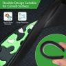AllExtreme Universal Car Door Guard Trim Anti Scratch Bumper Door-Edge Rubber Paint Protector Sticker Compatible with All Cars & Vehicles (4Pcs, Black/Green)