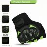 Allextreme Probiker Full Finger Motorcycle Riding Gloves with Hard Knuckle Protective Shells for Motorbike Racing Biking Climbing (XXL, Green)