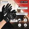Allextreme Probiker Protective Full Finger Gloves Anti-Skid Surface Breathable Bike Riding Glove for Motorcycle-XXL-Black
