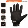 Allextreme Probiker Full Finger Motorcycle Riding Gloves with Hard Knuckle Protective Shells for Motorbike Racing Biking Climbing (M, Blue)