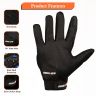 Allextreme Probiker Full Finger Motorcycle Riding Gloves with Hard Knuckle Protective Shells for Motorbike Racing Biking Climbing (XL, Blue)
