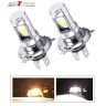AllExtreme EXHL06 Premium Quality HJG H4 High Brightness Cob 9W 900Lm 12V LED Head Lamp Bulb For Cars (Pack of 2)