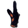AllExtreme EXKLGO1 Rider Safety Motosports Polyester Motocross Hard Knuckles Riding Gloves with Microfiber Cleaning Towel for Men and Women (Black & Orange,Large)