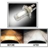 AllExtreme EXHL06 Premium Quality HJG H4 High Brightness Cob 9W 900Lm 12V LED Head Lamp Bulb For Cars (Pack of 2)