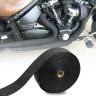AllExtreme EXSWBB1 Bike Exhaust Universal Silencer Wrap Heat Shield Protector with Clip Compatible for Royal Enfield Classic Electra Standard Bullet (Black, 3 Mtr)
