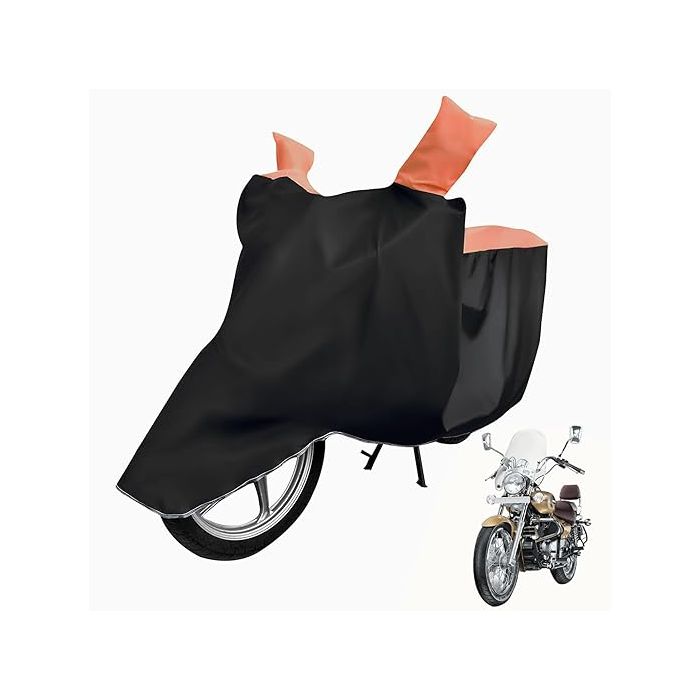 Allextreme XL-7009 Full Bike Body Cover Water Resistant Dustproof Rustproof UV Protection Cover Compatible for Royal Enfield Bullet Avenger Karishma and above Size (Navy Blue & Blue, X-Large)