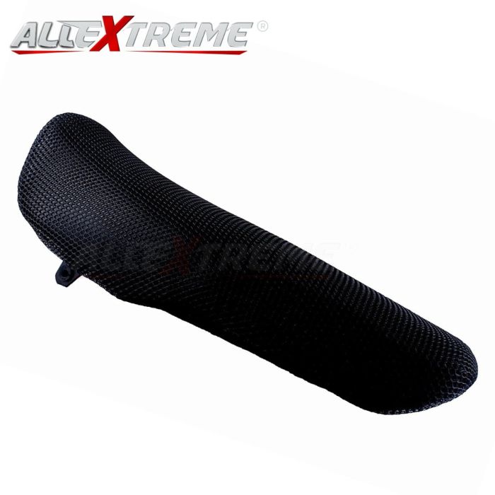 AllExtreme EXUSC1P Universal Mesh Bike Seat Cover for All Gear & Non Geared Motorcycles (Black)