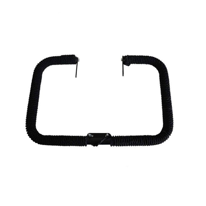 AllExtreme EXHLGR Heavy Duty Metal Leg Guard Front Bike Safety Crash Bar with Wrapped Rope Compatible for BS3, BS4 and BS6 Model Royal Enfield Bullet 350cc and 500cc (Black)