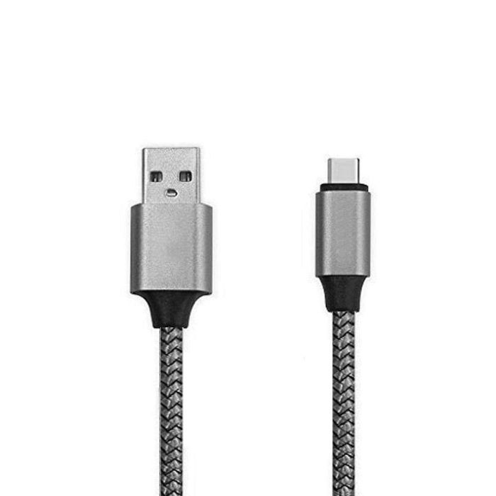 Allextreme Type C Nylon USB Data Cable with 2A Super Fast Charging and Data Transfer Speed for OnePlus (3.2 Feet, Black)