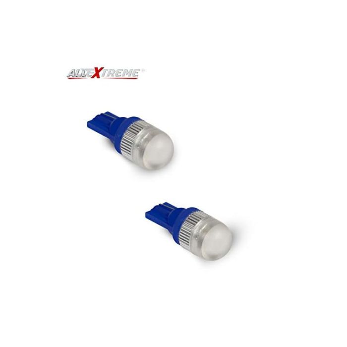 Allextreme EXT10CB Universal T10 LED Parking Light Super Bright Interior Pilot License Plate Dome Indicator Lamp Bulb for Car Bike and Motorcycle (2W, Blue, 2 PCS)