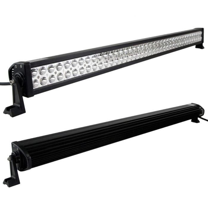 Allextreme EX80LF1 80 LED Fog Light Bar Off Road Driving Flood and Spot Combo Lamp for Jeep ATV SUV Truck Car Boat (240W, White Light, 1 PC)