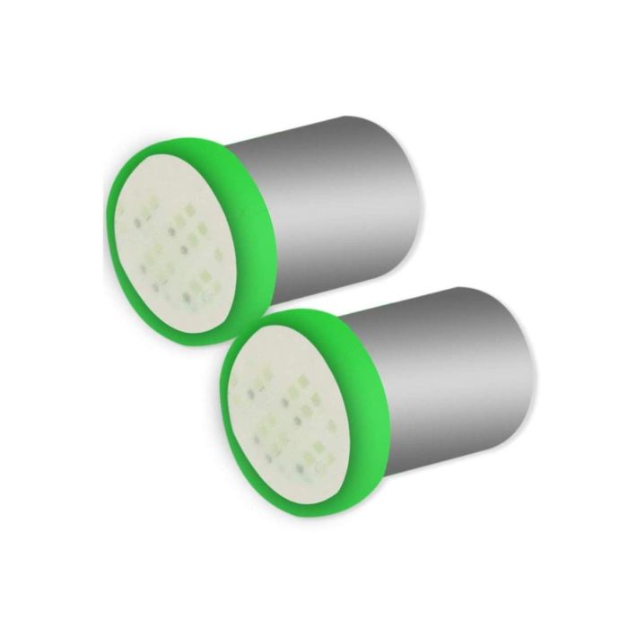 Allextreme EXBA9PG BA9S LED Parking Light Super Bright Car Interior License Plate Wedge Dome Trunk Dashboard Bulb for Car Bike and Motorcycle (3W, Green, 2 PCS)