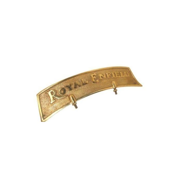 AllExtreme EXFF172 Brass Metal Front Fender Plate Motorcycle Decorative Accessory Sharply Finished Embossed Offers Vintage & Retro Look (‎100 gm)