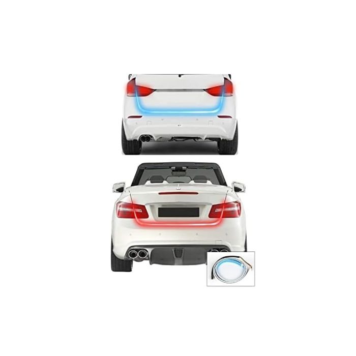 AllExtreme EXCTR1B Universal Car LED Strip Light Daytime Running Indicator Turn Signal Sequential Flow Led Lamp for Cars (60cm, 2 PCS)