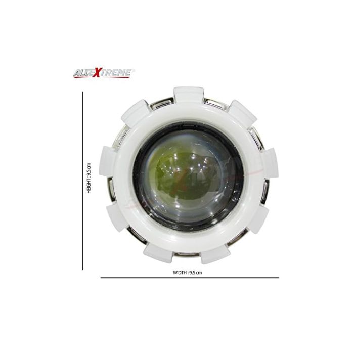 Allextreme EXPLBRW Projector LED Lamp 12v IP65 Waterproof 3-stylish Angel Ring Compatible with Cars, Motorcycles & Other Vehicles- Multicolor