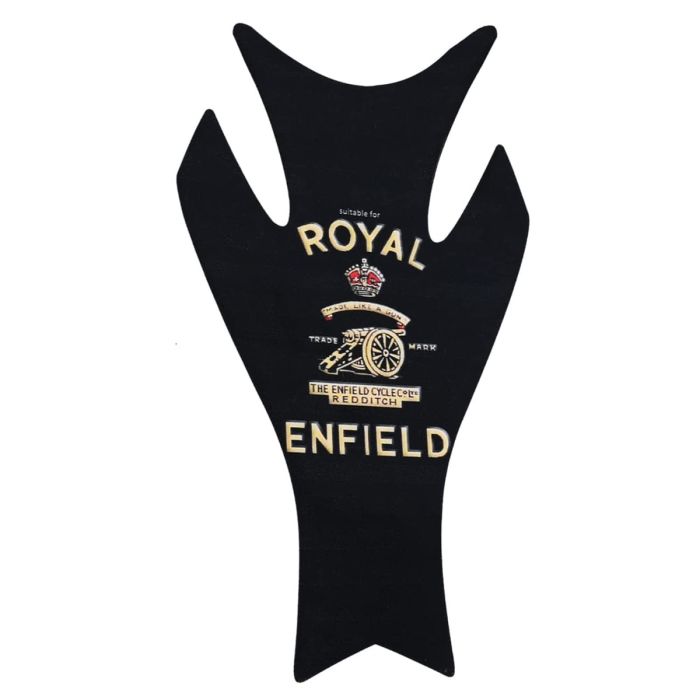AllExtreme EXTP193 Customized Enfield Bullet Fuel/Gas Tank Pad Protector Decal Sticker (Black)