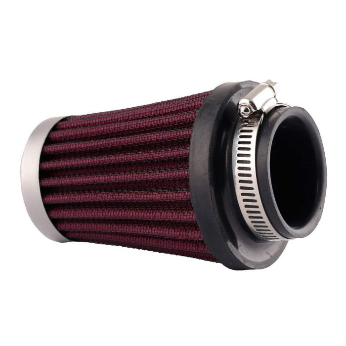 AllExtreme EXAFIR1 Extended Air Filter Engine Replacement Inlet Rubber Intake Induction Kit for All Motorcycle and Bikes (50mm, Universal)