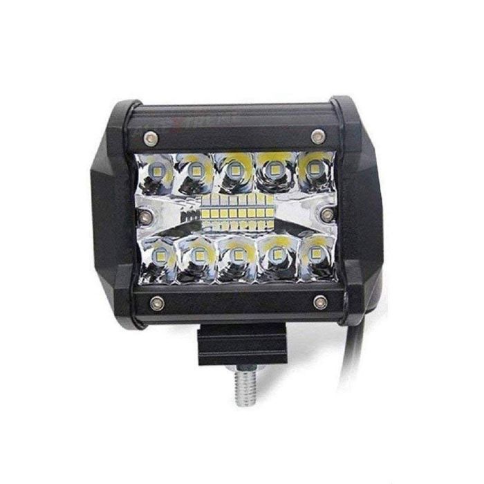 Allextreme EX4IF1P 18 LED Driving Fog Light Bar 4 inch Cube CREE Waterproof Pod Work Light for Bike Cars and Motorcycle (36W, White Light, 1 PC)